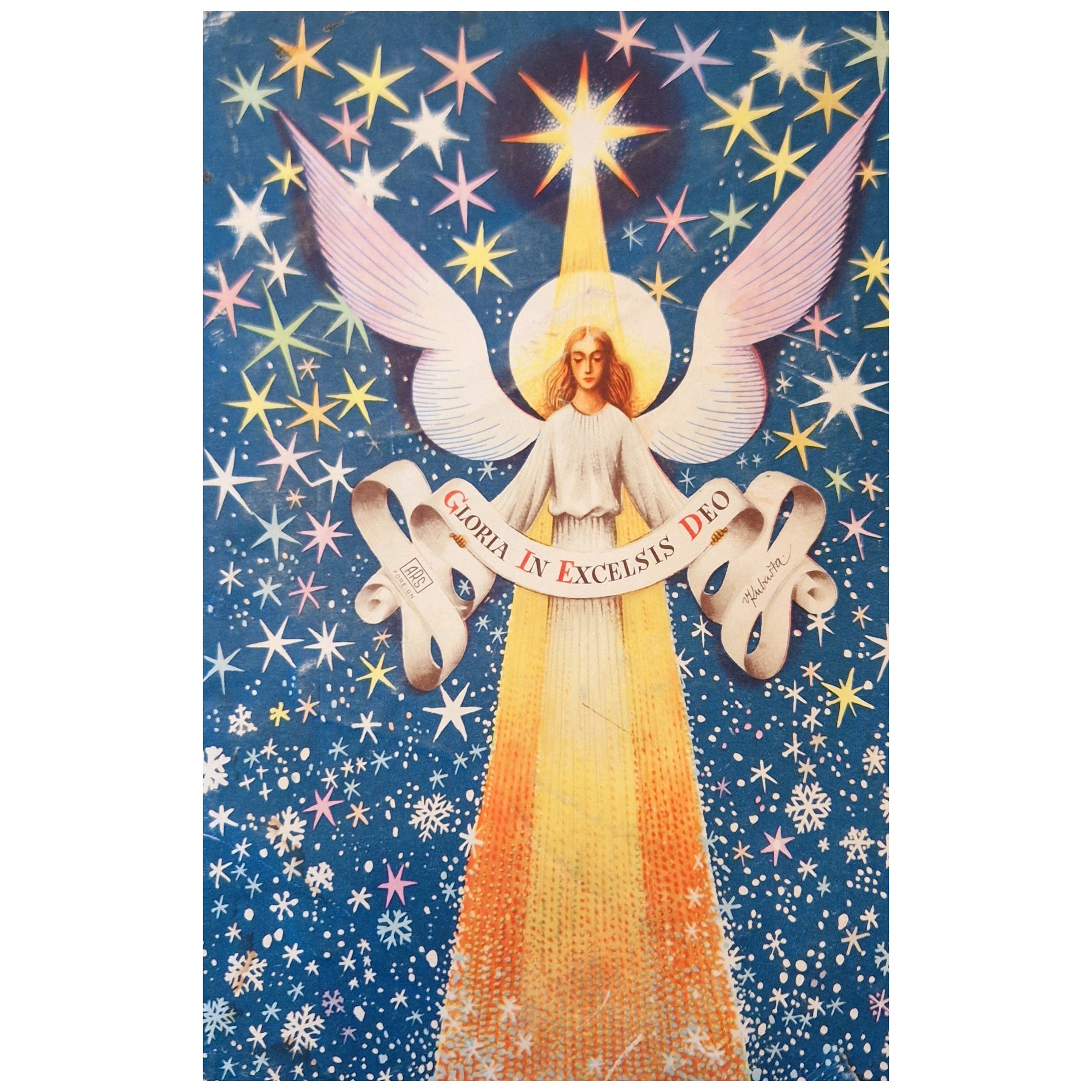 Gloria in Excelsis Deo – exquisite pop up book by Vojtěch Kubašta For Sale