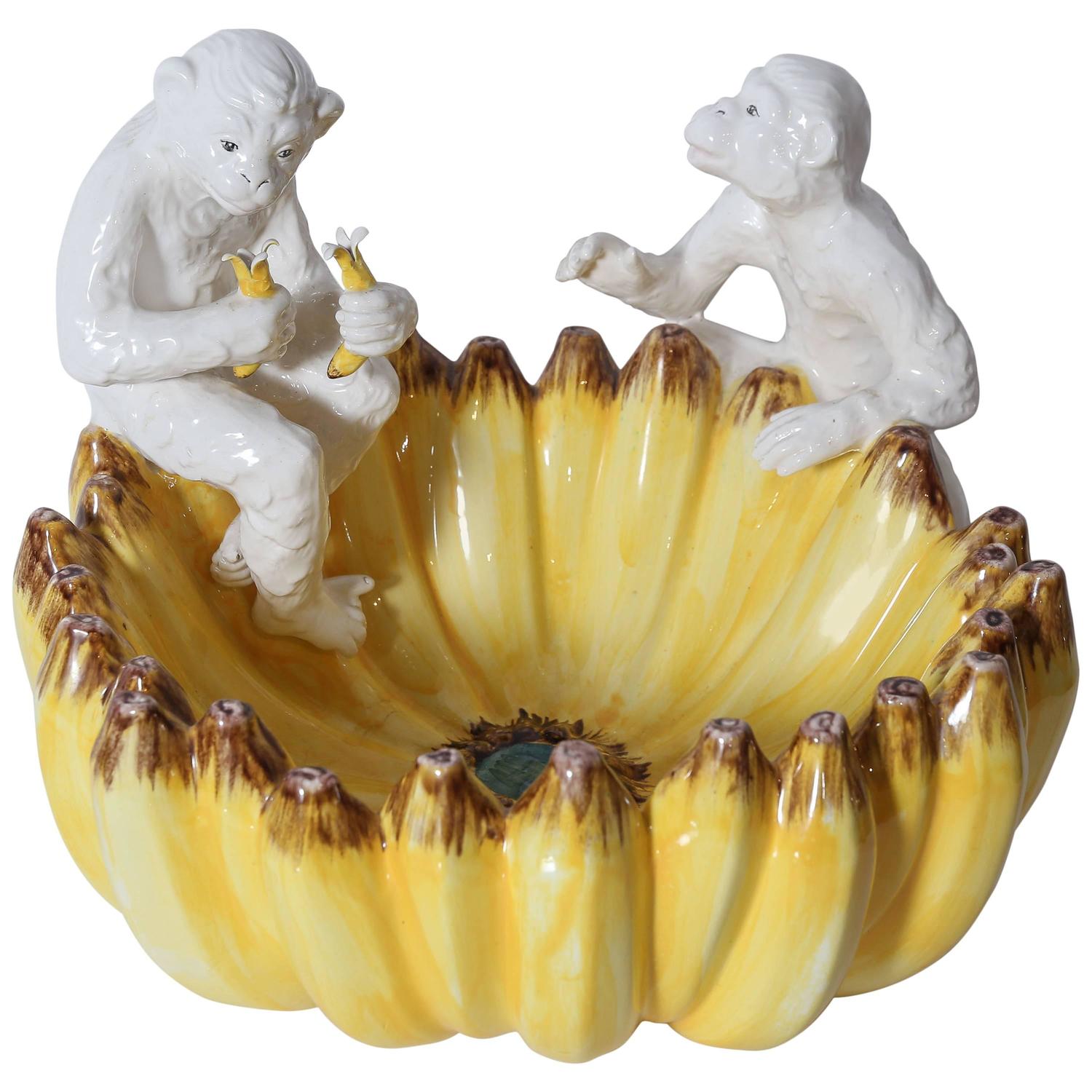 Monkey Banana Bowl At 1stdibs
