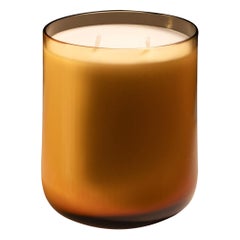 21st Century Federico Peri Stilla Cerae Large Amber Yellow Murano Glass