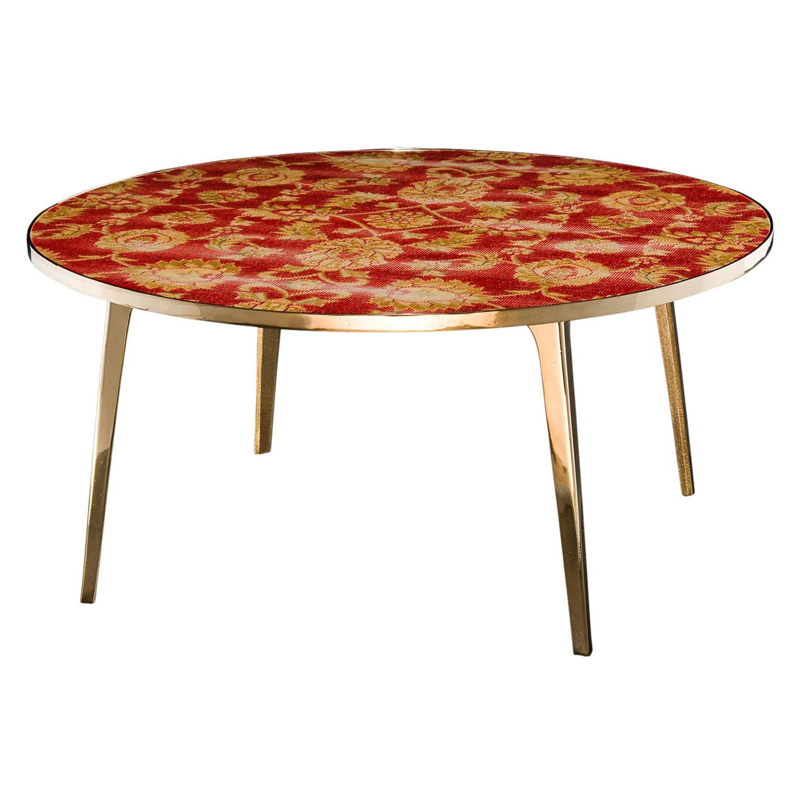 Petite table ronde en bronze 6116 de l'Atelier Ruben Van Megen
