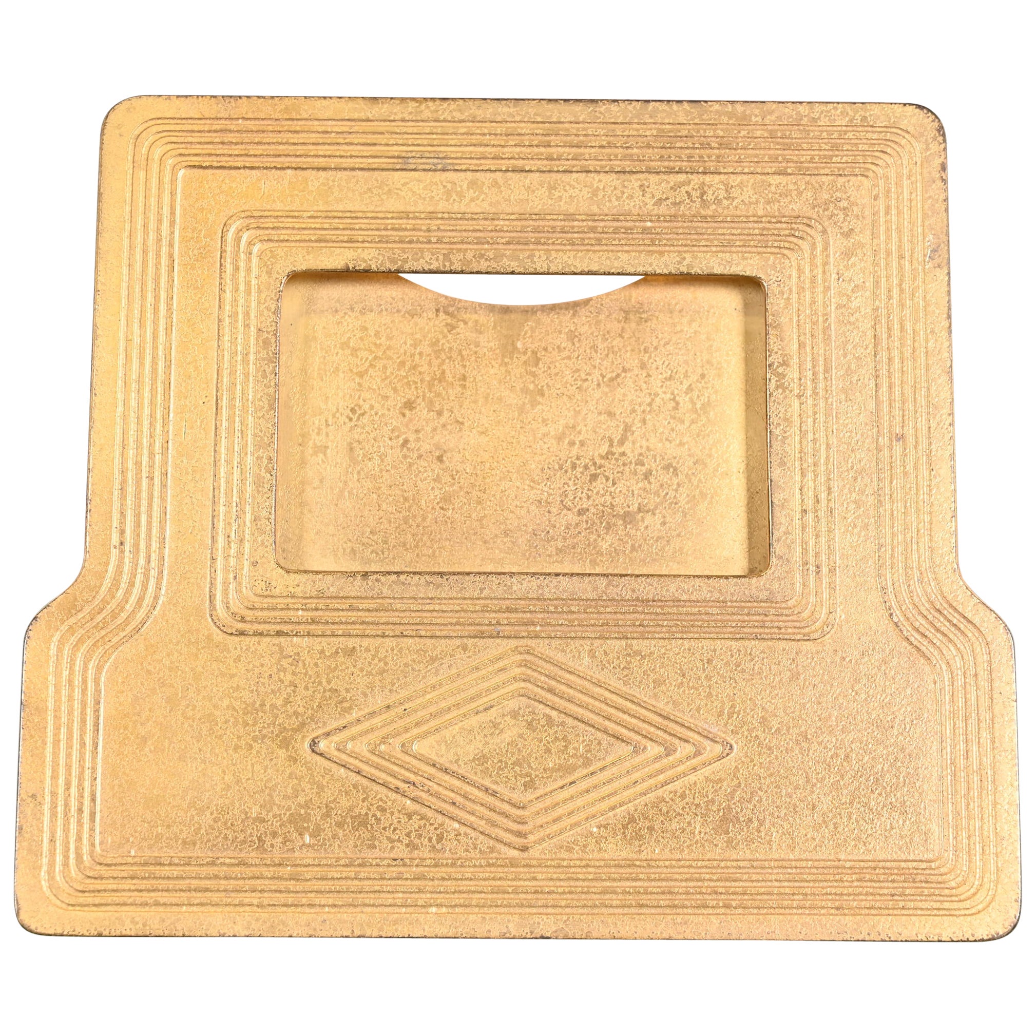 Tiffany Studios New York Graduate Bronze Doré Desk Calendar or Picture Frame