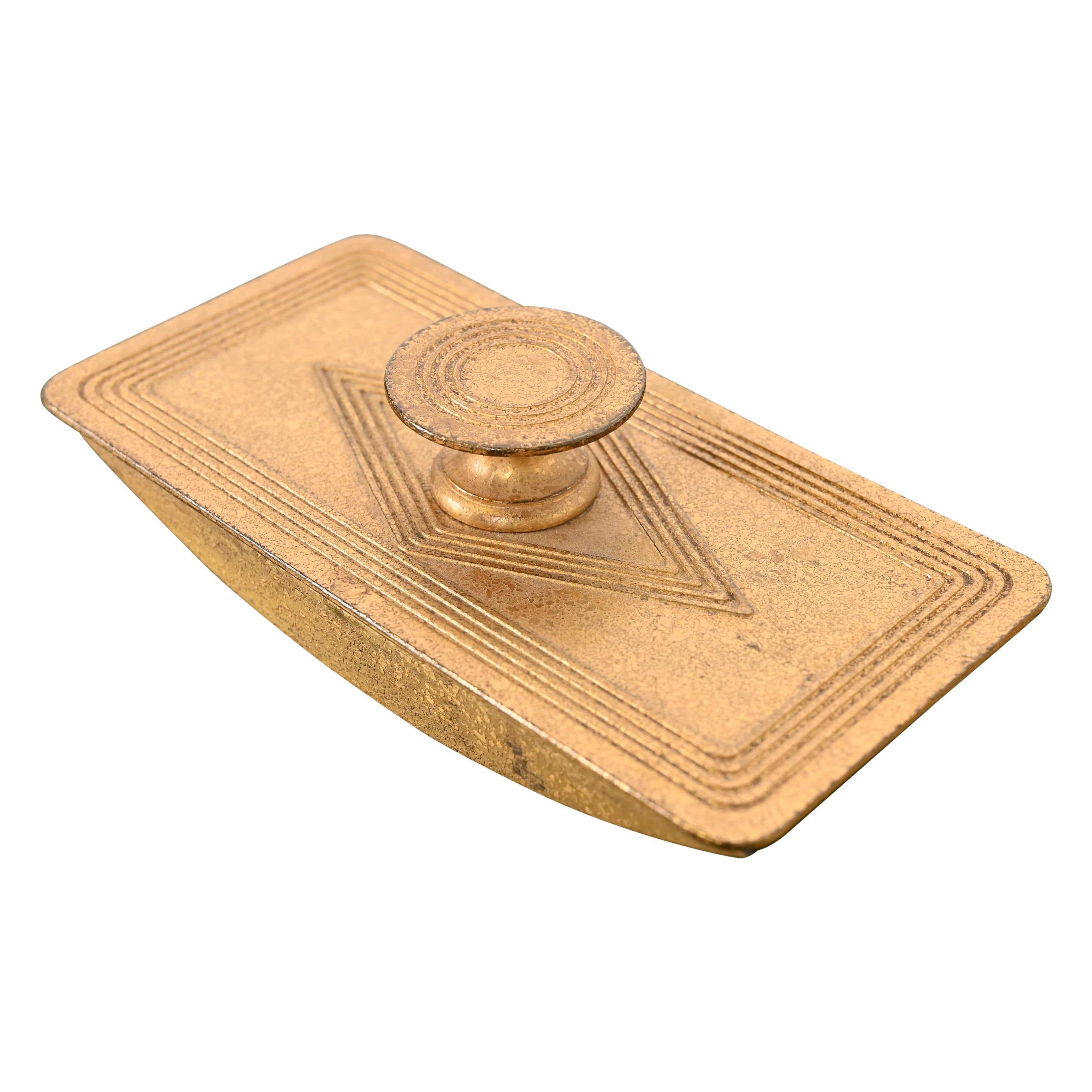 Tiffany Studios New York Graduate Bronze Doré Rocker Blotter