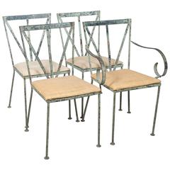 Set of Four Mid-Century Garden Chairs 10