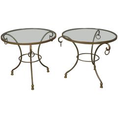 Pair of Round Regency Style Side Tables 10