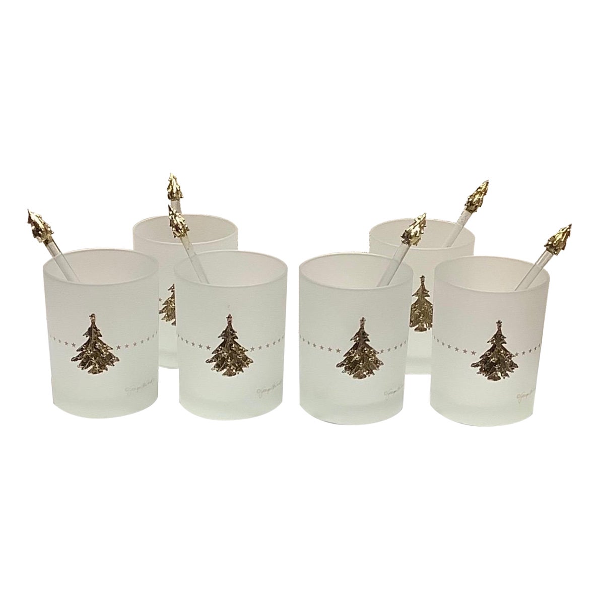 Set di 6 doppi bicchieri Old Fashion di George Briard