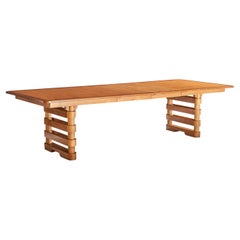 Baker Furniture, Dining Table, Maple, Teak, USA, c. 1950s