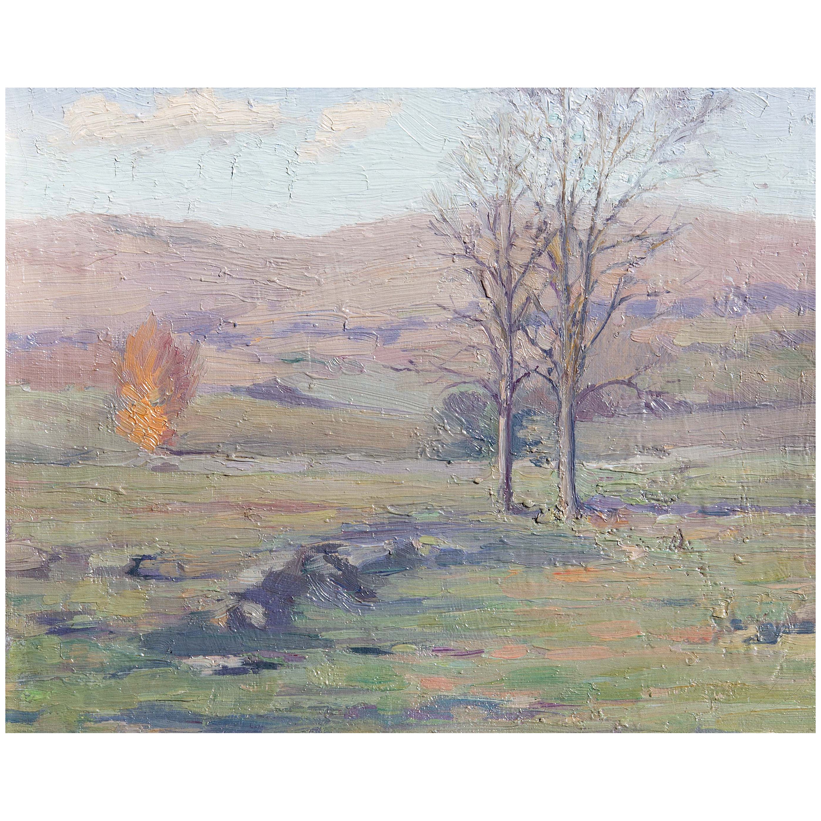 Pintura paisajista impresionista americana Escuela de Old Lyme Principios del siglo XX