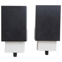 Pair of Black Anvia Wall Sconces Pair of Black Anvia Wall Sconces