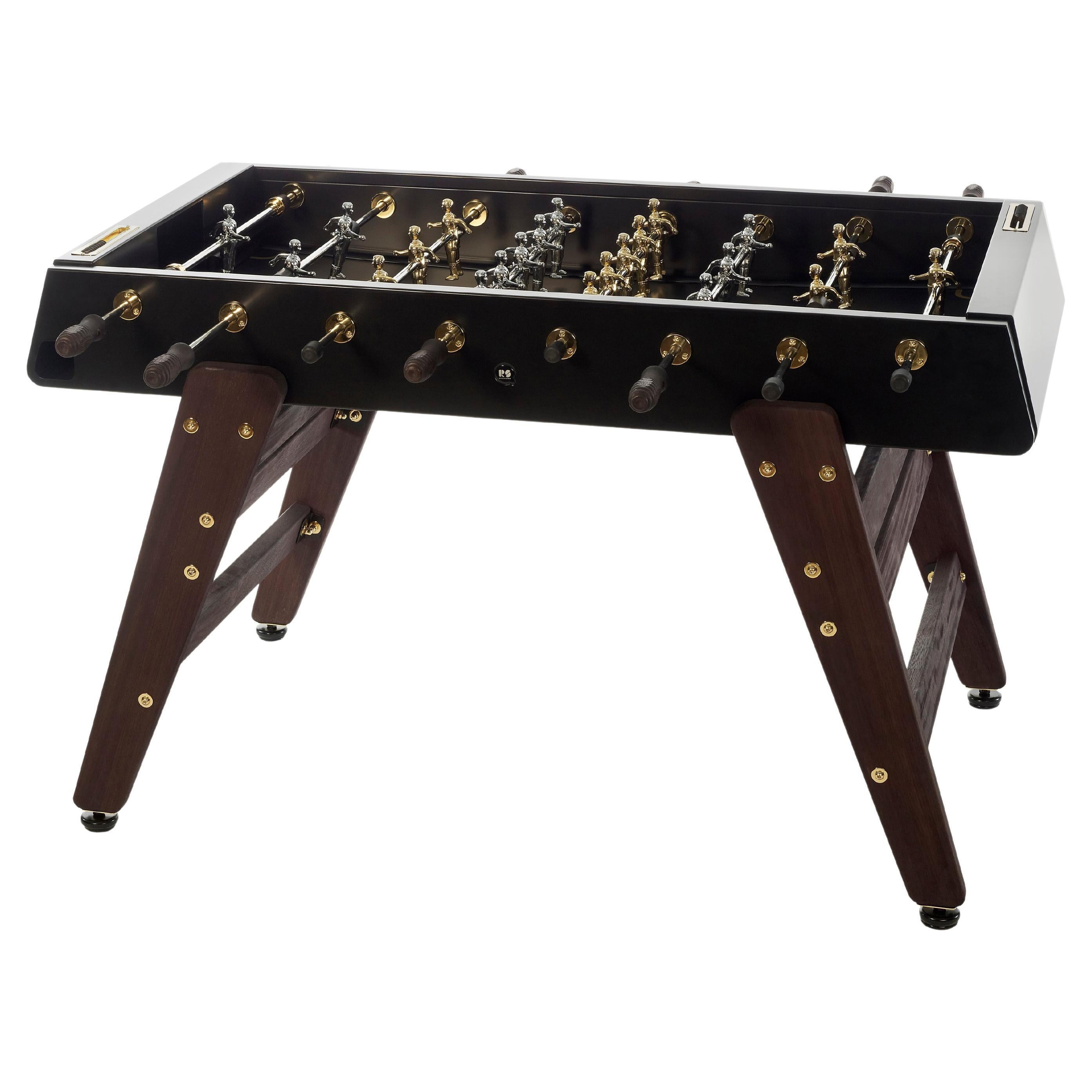 BLACK, GOLD Plated & WOOD FOOSBALL TABLE RS3 WOOD GOLD by RS Barcelona