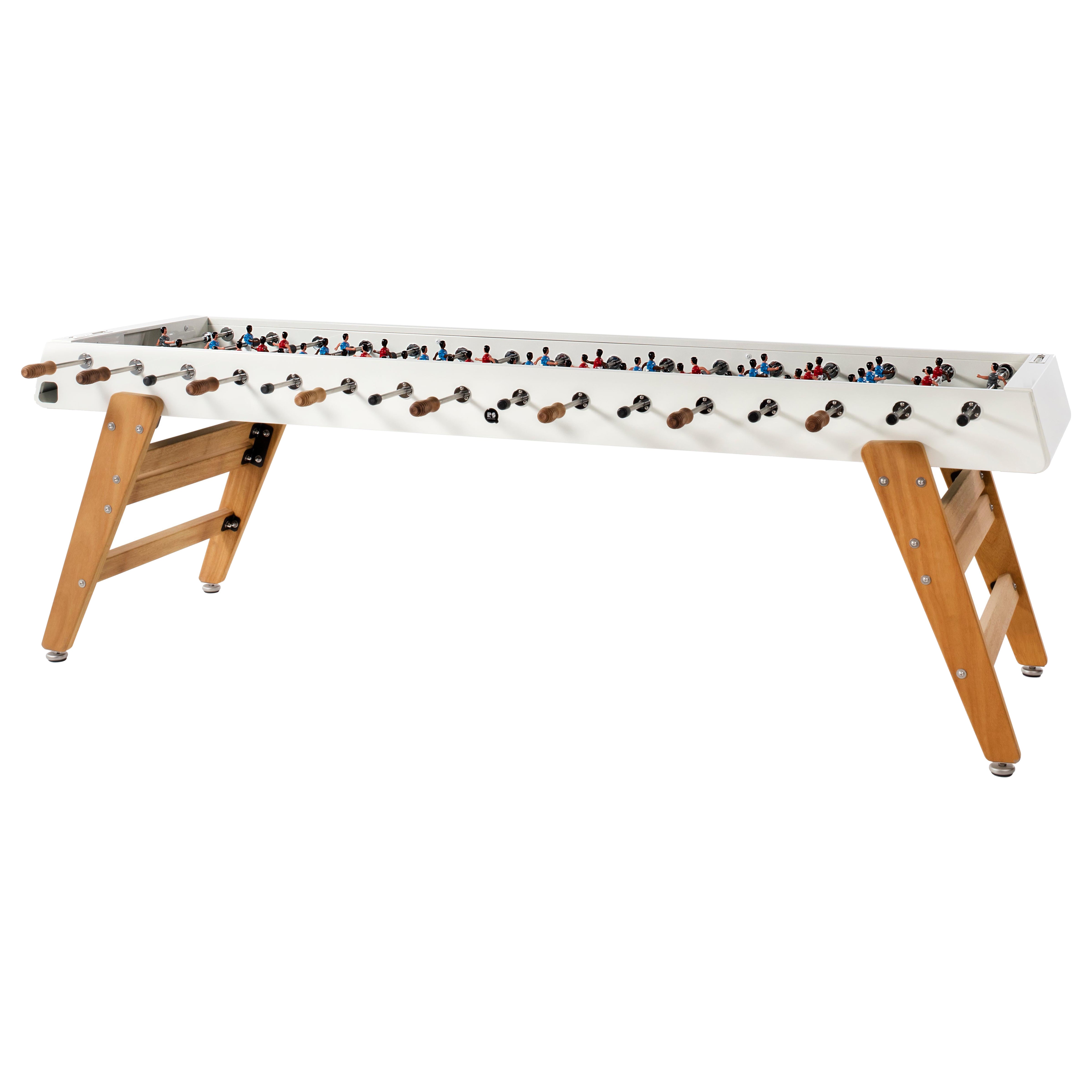 OUTDOOR WEISSE & Holz FOOSBALL-TABLE RS3 Max von RS Barcelona für bis zu 8 Spieler