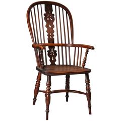 Antique Yew Wood Windsor Chair