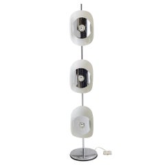 Brevettato Italian Space Age Chrome Floor Lamp