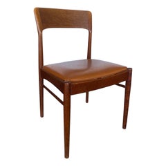 Silla auxiliar vintage de teca de mediados del siglo XX KS Mobler, Made In Denmark