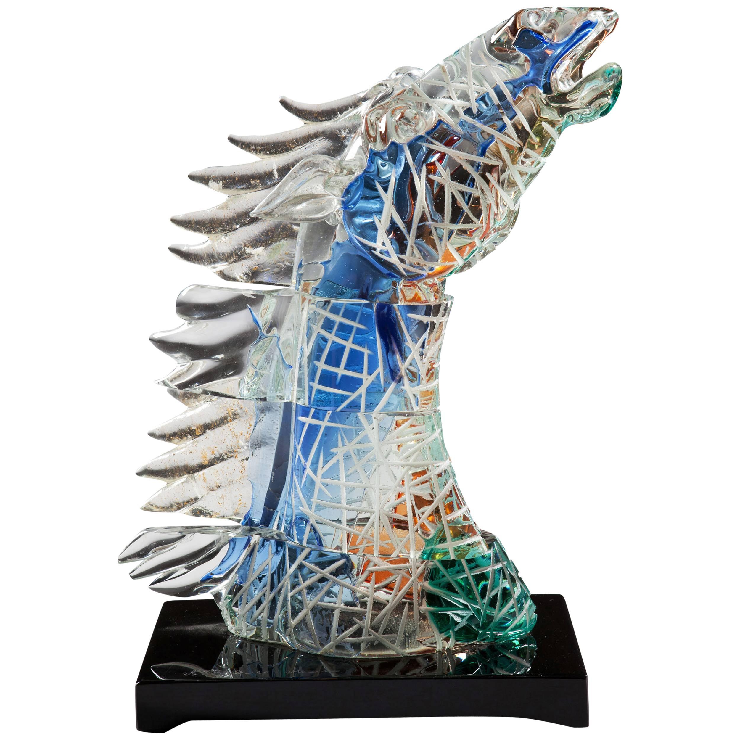 Murano Art Glass Horse Head