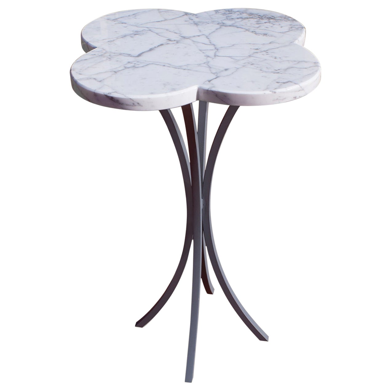 Tavolo da caffè Cocktail Tables in marmo bianco di Carrara a forma di fiore Mini