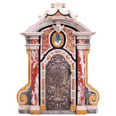 Important 16th Century Specimen Marble Pietra Dura Renaissance Tabernacle