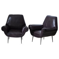 Pair of Italian Armchair designed by Gigi Radice for Minott 1950s
