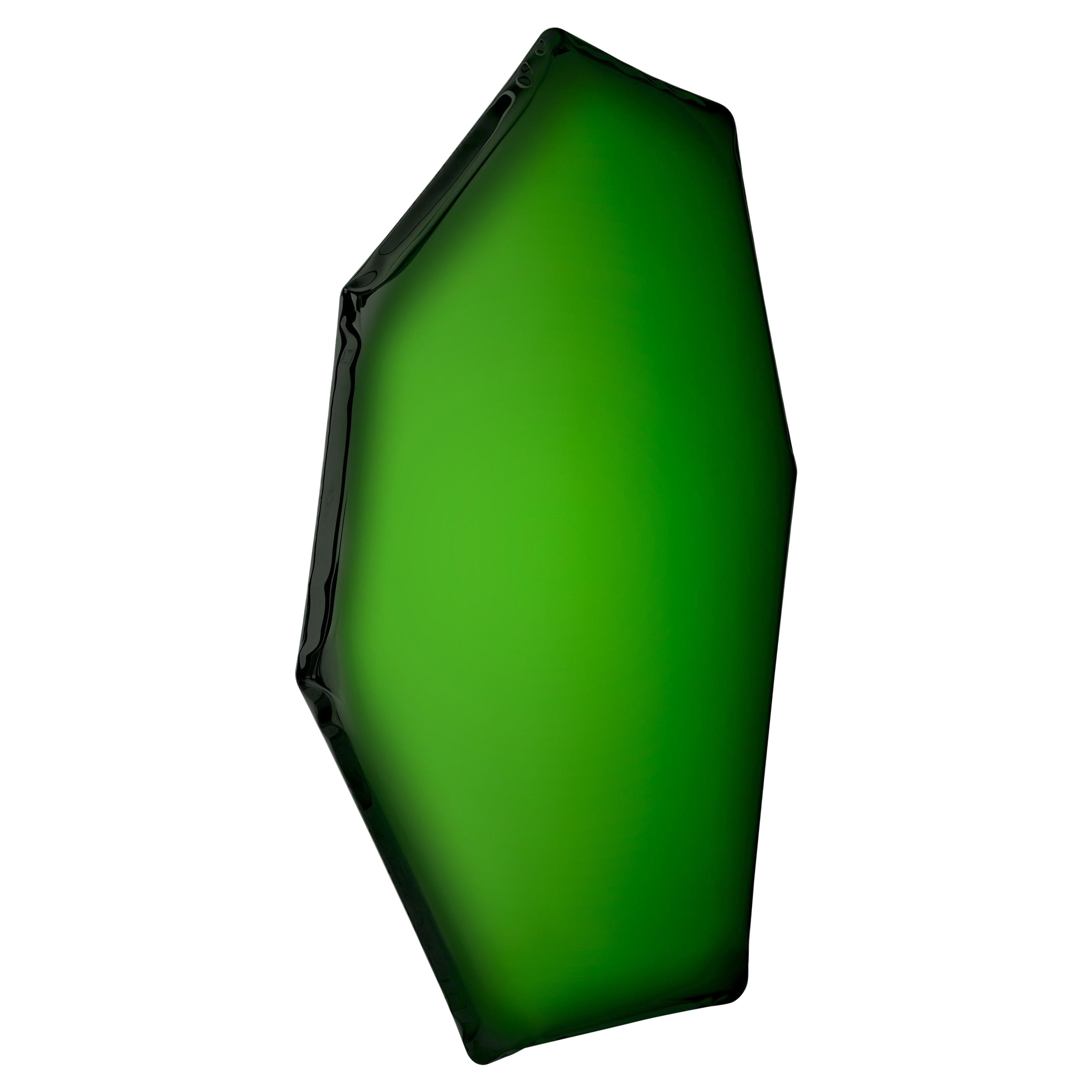 Contemporary Mirror 'Tafla C2', Jade Green, by Zieta