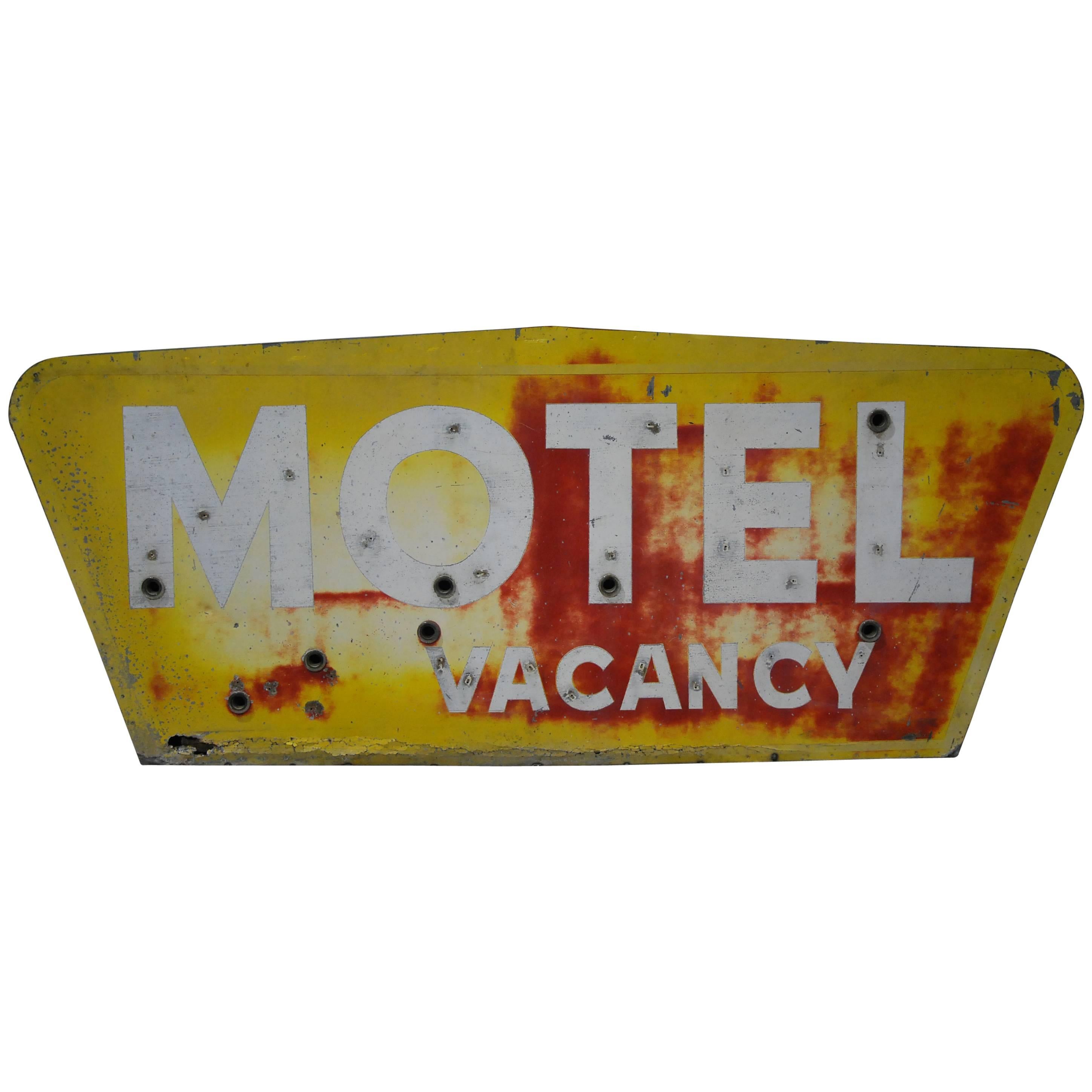 1940 Two-Sided Neon Motel Sign