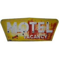 Vintage 1940 Two-Sided Neon Motel Sign