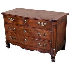 Antique 18th Century French Louis XV Period Walnut Commode Bordelaise