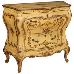20th Century Lacquered and Gilded Commode