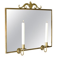 Bougeoir miroir moderne scandinave par Lars Holmström, Suède, années 1940