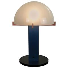 Used Metal and Brushed Aluminium Table Lamp by Ron Rezek
