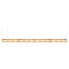 Lampe à suspension Contemporary 'Column' 175-12, Horizontal, Amber