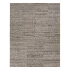 12 x 15 Modern Moroccan Style Wool Rug In Gray By Apadana