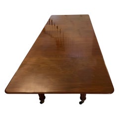 Mesa de Comedor de Caoba Antigua Victoriana de 16/20 Plazas de Calidad Excepcional