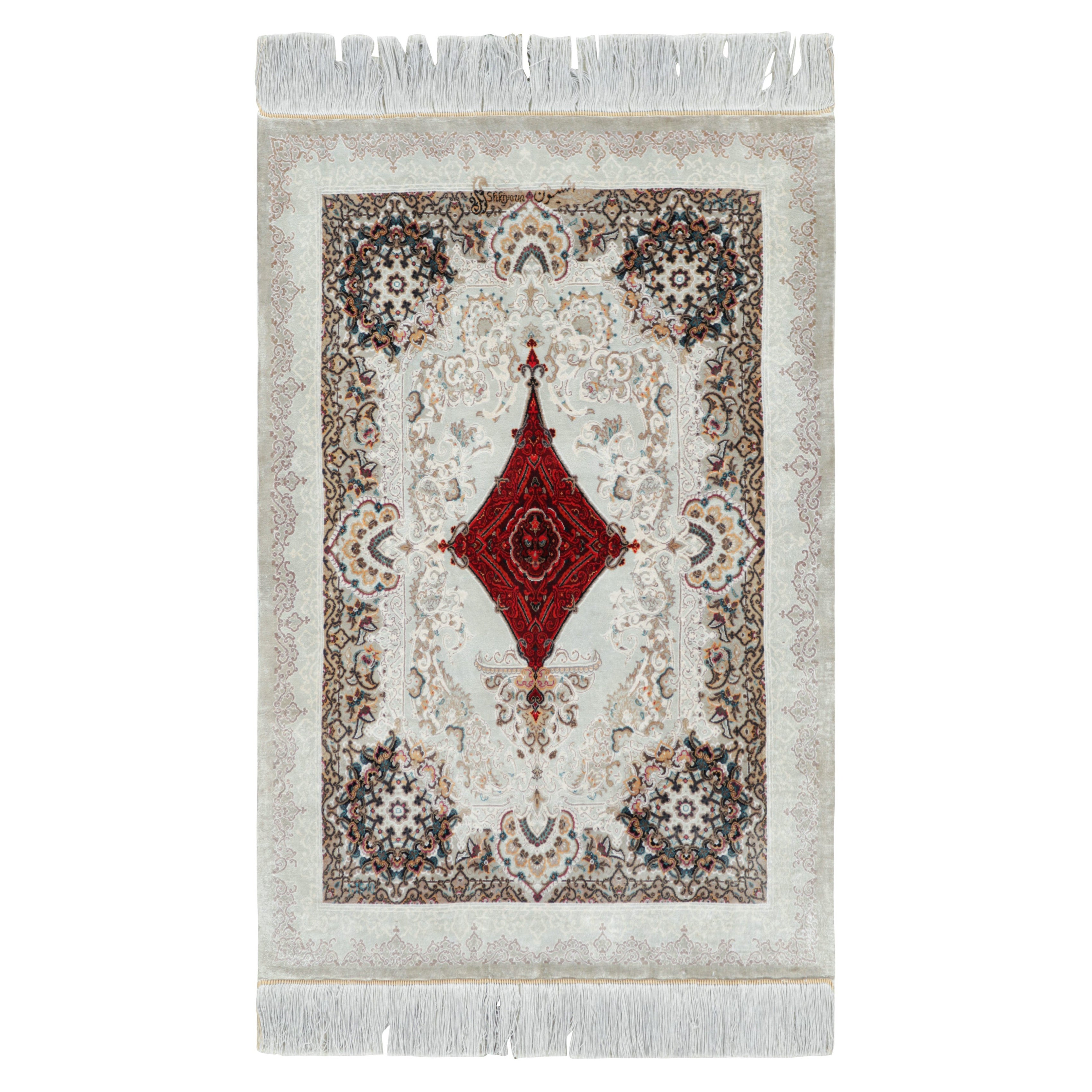 Tapis Modern Classics de Rug & Kilim avec médaillon rouge