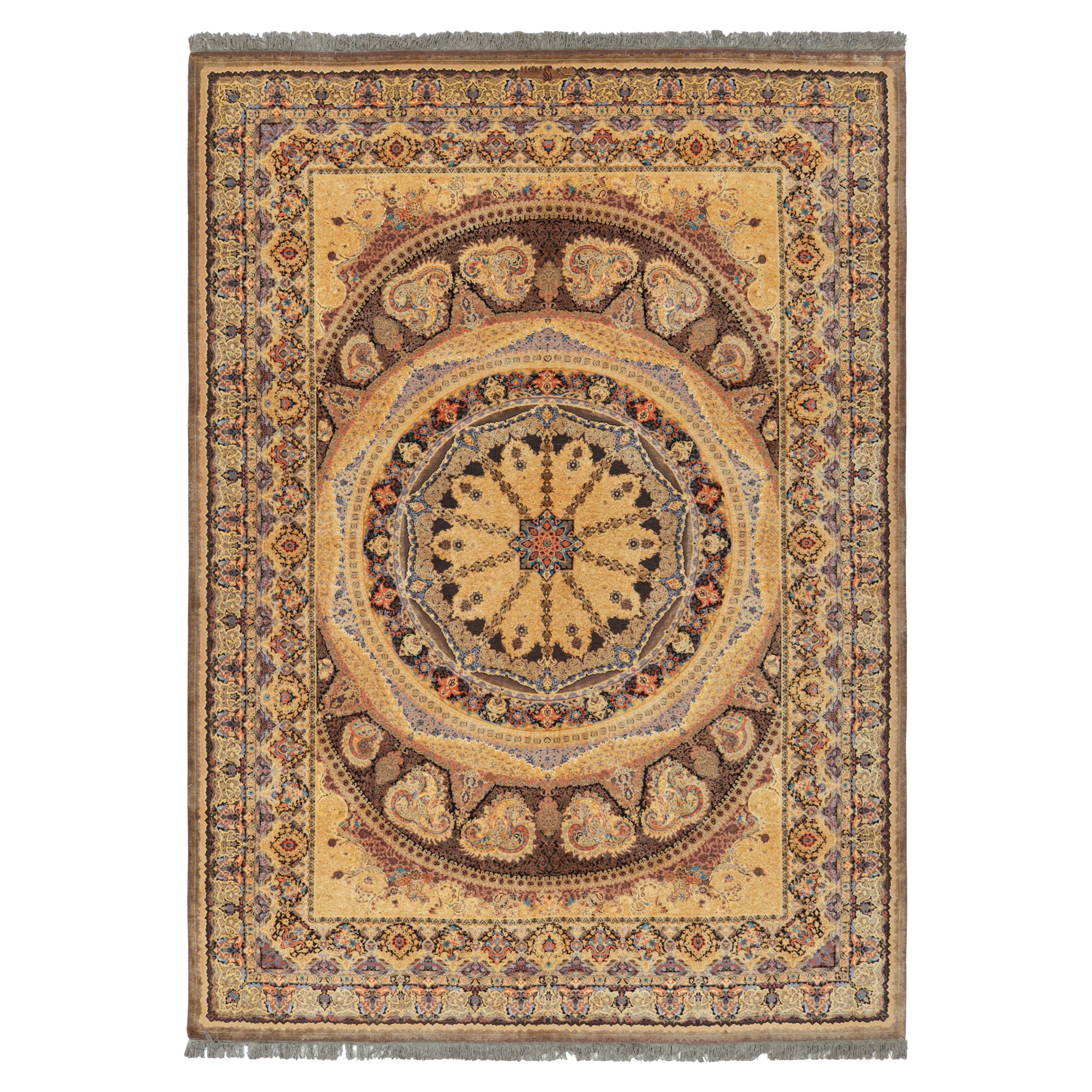 Rug & Kilim’s Modern Classics Rug With Polychromatic Patterns “Medallion”