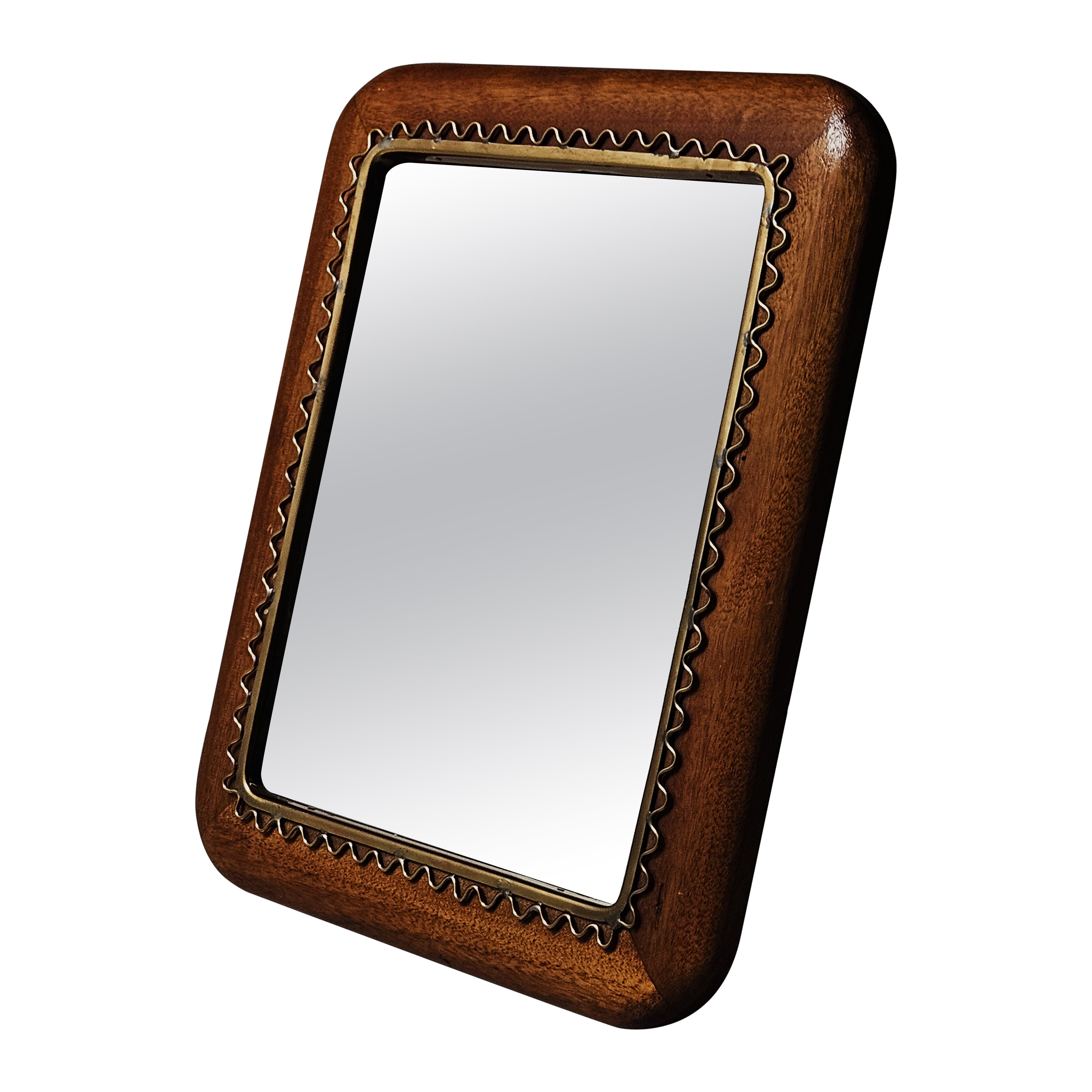 Swedish designer wall or table mirror, 1940s