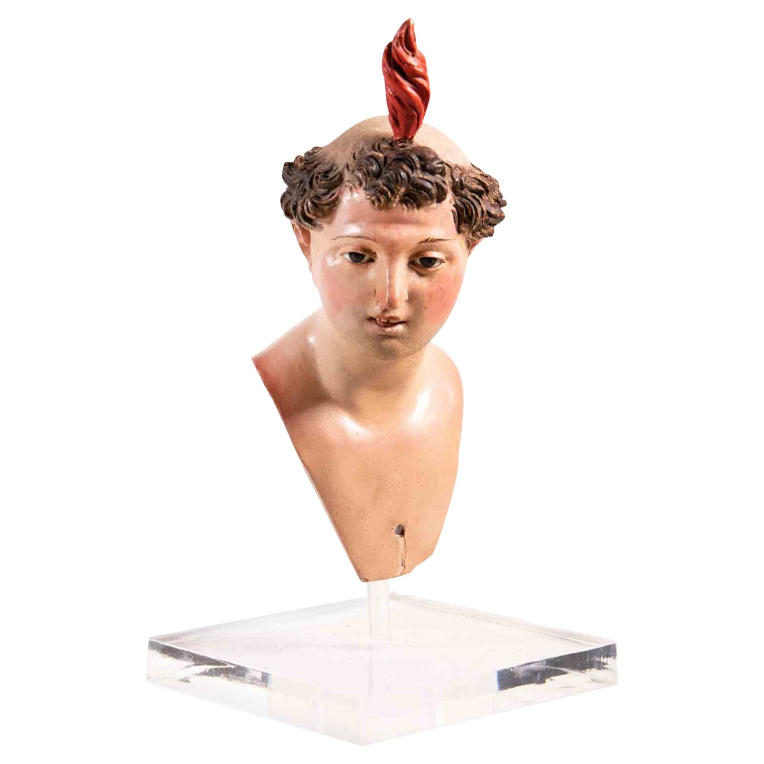 Cabeza de hombre, Italia, Siglo XVIII