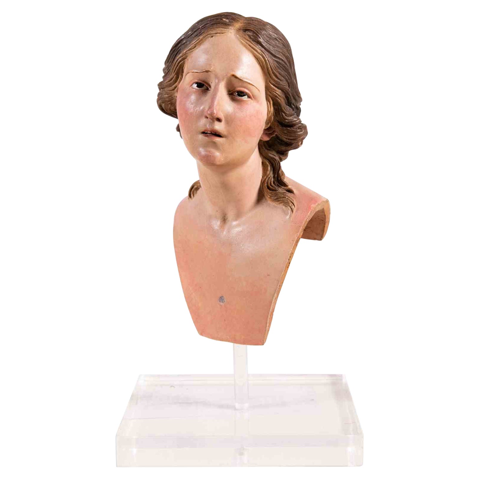Cabeza de mujer, Italia, Siglo XVIII