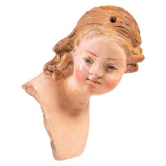 Head of Young Girl, Italy, 18th Century