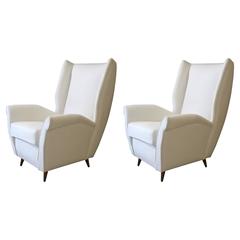 Pair of Gio Ponti Armchairs from 1950s