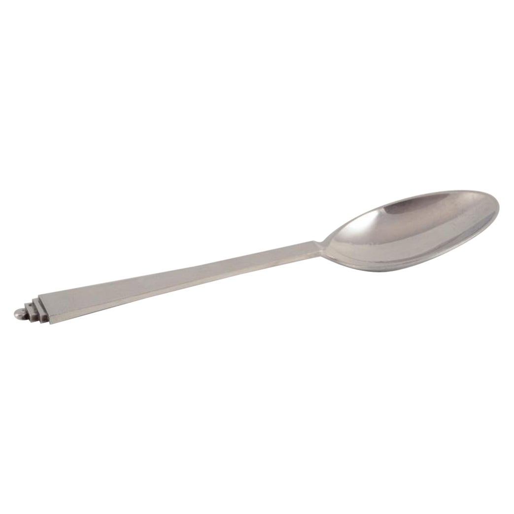 Georg Jensen Pyramid. Dinner spoon in sterling silver.