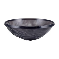 Mario Bellini for Kartell, Italy. Large "Moon" bowl in smoke-colored plastic