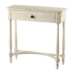 Georgian Rustic Whitewash Painted Console