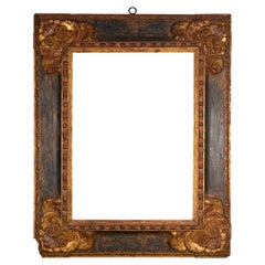 Frame. Carved, polychrome and gilded wood. 17th century.