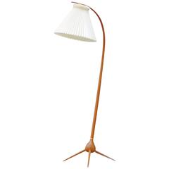 Danish Modern Bow Floor Lamp by Severin Hansen Jr. Haslev, 1956, Denmark