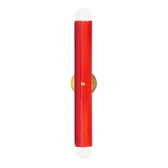Lampe murale TRN de Pani Jurek, laiton, rouge