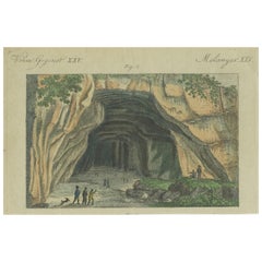 Engraving of the Cave Where the First Giant Prehistoric Reptile was found, 1798