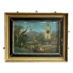 Horloge automate anglaise du XVIIIe siècle