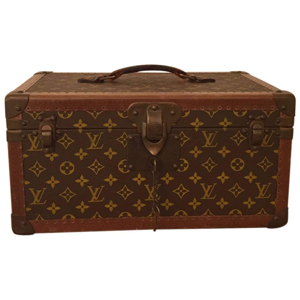 1950s Louis Vuitton Carrying Case / Trunk "LV"