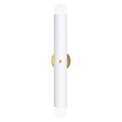 Lampe murale TRN de Pani Jurek, laiton, blanc