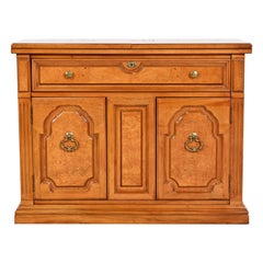 Thomasville French Regency Louis XVI Burled Walnut Flip Top Buffet Server