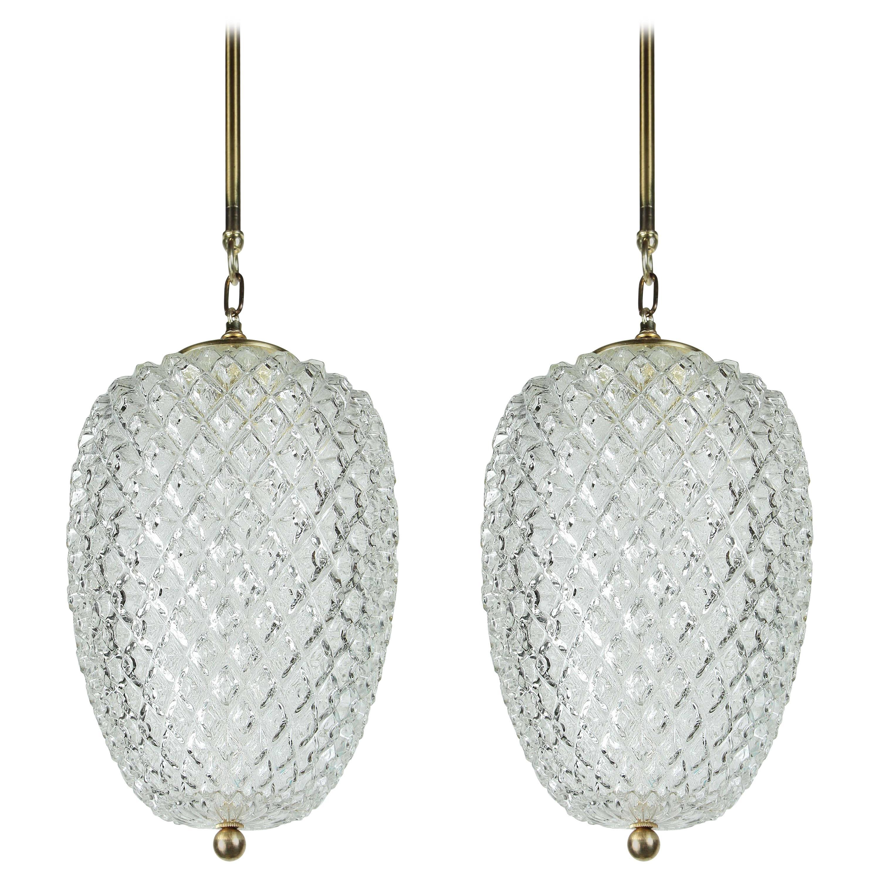 Pair of Large Habitat Pendants at 1stdibs